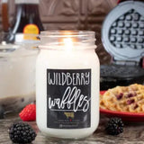 Farmhouse Mason Jar Candle - Wildberry Waffles-Lange General Store