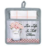 Farmhouse Peonies Pot Holder Set-Lange General Store