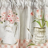 Farmhouse Peonies Valance-Lange General Store