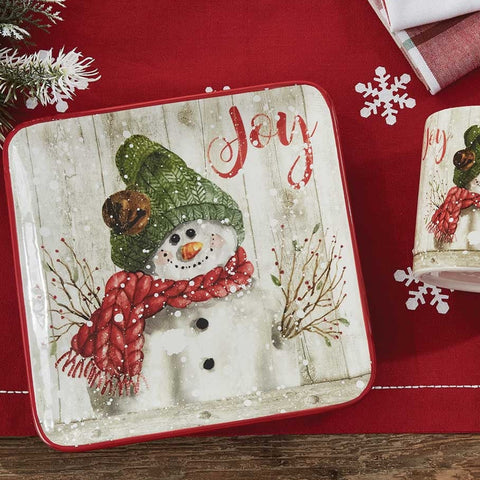 Farmhouse Snowman Dinnerware-Lange General Store