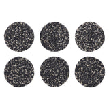 Farmstead Black Braided Coasters-Lange General Store