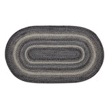 Farmstead Black Braided Rug - Oval 36x60-Lange General Store