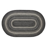 Farmstead Black Braided Rug - Oval 60x96-Lange General Store