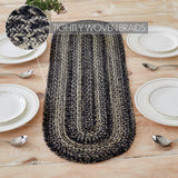 Farmstead Black Braided Table Runner-Lange General Store