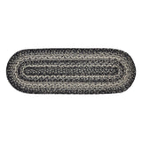 Farmstead Black Braided Table Runner-Lange General Store