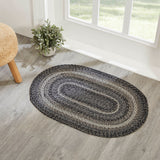 Farmstead Black Collection Braided Rugs - Oval - Lange General Store