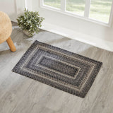 Farmstead Black Collection Braided Rugs - Rectangle - Lange General Store