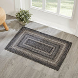 Farmstead Black Collection Braided Rugs - Rectangle - Lange General Store