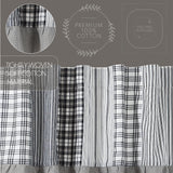 Farmstead Black Patchwork Panel Curtains