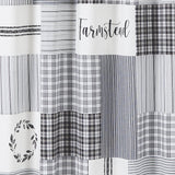 Farmstead Black Patchwork Shower Curtain-Lange General Store