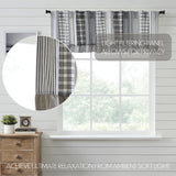 Farmstead Black Patchwork Valance
