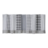 Farmstead Black Patchwork Valance-Lange General Store