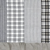 Farmstead Black Patchwork Valance-Lange General Store