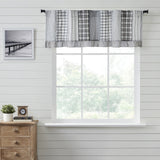 Farmstead Black Patchwork Valance-Lange General Store