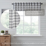 Farmstead Black Plaid Valance