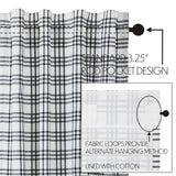 Farmstead Black Plaid Valance
