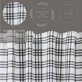 Farmstead Black Plaid Valance