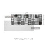 Farmstead Black Quilted Table Runners