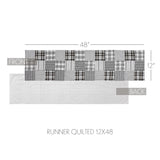 Farmstead Black Quilted Table Runners