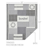 Farmstead Black Stenciled Throw-Lange General Store
