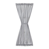 Farmstead Black Ticking Stripe Door Panel Curtain-Lange General Store