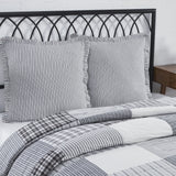 Farmstead Black Ticking Stripe Euro Sham-Lange General Store