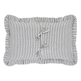 Farmstead Black Ticking Stripe Pillow-Lange General Store