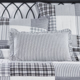 Farmstead Black Ticking Stripe Pillow-Lange General Store