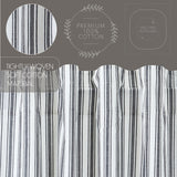 Farmstead Black Ticking Stripe Valance