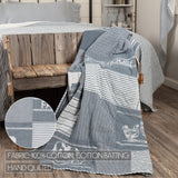 Farmstead Blue Farm Animal Throw-Lange General Store