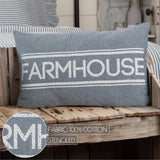 Farmstead Blue Farmhouse Pillow-Lange General Store