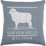 Sawyer Mill Blue Lamb Pillow-Lange General Store