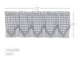 Farmstead Blue Layered Valance-Lange General Store