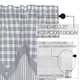 Farmstead Blue Layered Valance-Lange General Store