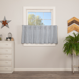 Sawyer Mill Blue Plaid Tier Curtains 24"-Lange General Store