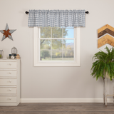 Farmstead Blue Plaid Valance - Lange General Store