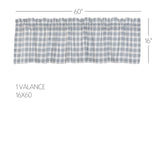 Farmstead Blue Plaid Valance