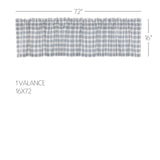 Farmstead Blue Plaid Valance