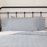 Farmstead Blue Ticking Stripe Pillow Cases - Lange General Store