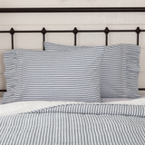 Farmstead Blue Ticking Stripe Pillow Cases - Lange General Store