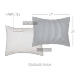 Farmstead Blue Ticking Stripe Sham-Lange General Store