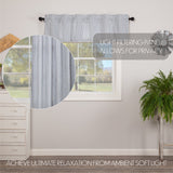 Farmstead Blue Ticking Stripe Valance-Lange General Store