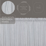 Farmstead Blue Ticking Stripe Valance-Lange General Store