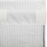 Farmstead Blue Ticking Stripe Valance-Lange General Store