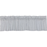 Sawyer Mill Blue Ticking Stripe Valance-Lange General Store