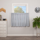 Sawyer Mill Blue Ticking Tier Curtains 36"-Lange General Store