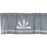 Sawyer Mill Blue Windmill Valance-Lange General Store