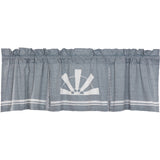 Farmstead Blue Windmill Valance