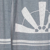 Farmstead Blue Windmill Valance