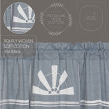 Farmstead Blue Windmill Valance